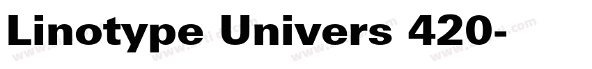Linotype Univers 420字体转换